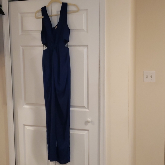 Esley Navy Blue Jumpsuit-Size Medium - Picture 4 of 4